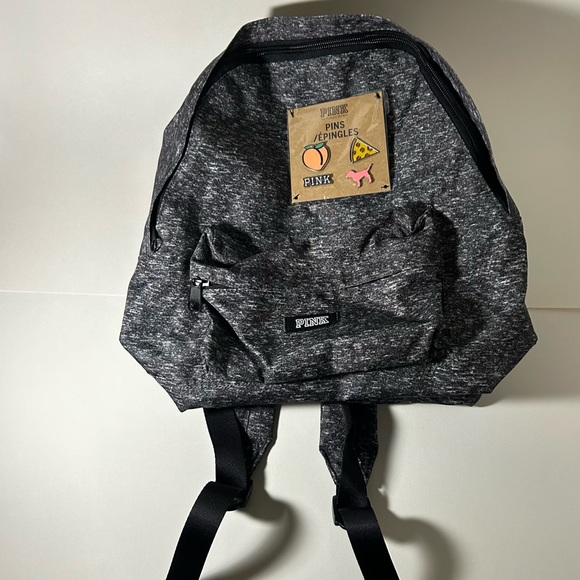 Victoria’s Secret PINK Mini Backpack w Collectable Pin Set NWOT - Picture 3 of 7